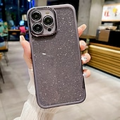 Χαμηλού Κόστους iPhone Θήκες-τηλέφωνο tok Για iPhone 17 Pro Max 17 Air 16 15 14 Pro Max Plus 16e 13 Pro Max Πίσω Κάλυμμα Bling Glitter Shiny Ανθεκτική σε πτώσεις Διαβάθμιση χρώματος Σιλικόνη