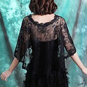 cheap Cape-Mother&#039;s Wraps Elegant Sun Protection Half Sleeve Lace Wedding Wraps With Lace For Wedding Summer