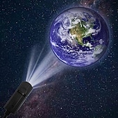 voordelige star galaxy projector lichten-maan aarde astronaut lamp projector nachtlampje 360 maan projectielamp usb ster nachtlampje oplaadverlichting met 3 standen romantische sfeerlamp voor selfie achtergrond slaapkamerinrichting
