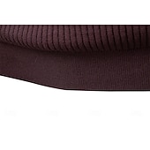 abordables Pulls et cardigans élites pour hommes-Homme Pull Tricoter Tunique Boutons Couleur Unie Henley ancien Quotidien École Maison Vêtement Tenue Printemps Automne Noir Rouge Bordeaux S M L