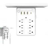 baratos acessórios de perfuração-extensor de tomada de parede com prateleira noturna, extensor de tomada 9 em 1 com prateleira, extensores de tomadas com vários plugues, extensores de tomadas elétricas de parede, expansor de plugue