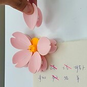 cheap Fruit &amp; Vegetable Tools-2pcs Cherry Blossom Magnetic Bag Clips Reusable Pink Flower Food Storage Clamp Decorative Plastic Hexagon-Shaped Fridge Magnet for Kitchen, Office, and Home Decor