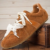 abordables Baskets-Baskets rétro à lacets en daim pour hommes, chaussures décontractées légères pour le style urbain et les tenues de week-end