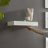 abordables Décorations murales-Étagères design avec compartiments, étagères flottantes cachées, solutions de rangement à compartiments dissimulés améliorées, panneau mural pour salon bureau, décoration d'étagère en bois