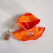 billiga Dockkläder och tillbehörsset-docka halloween pumpa kläder dockkläder set söta kostymer och kläder tillbehör till 6,69 tum docka (ingen docka)