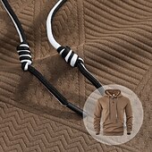 abordables Sudadera con capucha de vellón-Hombre Sudadera Sudadera Con Capucha Sudadera con capucha de lana Sudadera con capucha forrada de polar Negro Blanco Amarillo Azul Marino Café Con Capucha Plano Con Texturas Deporte Casual Diario