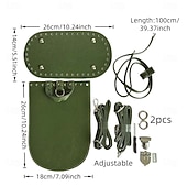 economico arte fai da te-Kit fai da te per zaino in pelle intrecciata da 7 pezzi - set con fondo e patta per borsa in similpelle lavorata a maglia, con uncinetto e accessori - per adulti &amp;adolescenti - perfetti per i