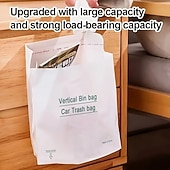 baratos Produtos de limpeza-Pacote com 100 sacos de lixo descartáveis grossos – sacos de vômito duráveis para carro, cozinha, quarto, escritório, viagens, acampamento &amp;uso de escritório