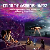 olcso Karácsonyi fények-ufo galaxis projektor led lámpák hálószobába csillagprojektor éjszakai fény gyerekeknek és felnőtteknek csillagos köd mennyezeti led lámpa szobadekoráció esztétikus ajándékok karácsonyra születésnapok