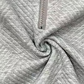 economico Felpe e Sweatshirt Texturizzati-Per donna Felpa con texture Felpe Felpe con cerniera Semplice Streetwear Casual Comodo Manica Lunga Collo Alto Top Regolari Streetwear Ferie Uscire Zip a un quarto Bianco Grigio Primavera Autunno