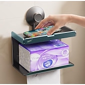 Недорогие щетка для унитаза-ёршик для унитаза и держатель, держатель для бумажных полотенец, набор аксессуаров для ванной на присоске, настенные аксессуары для ванной комнаты