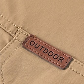 voordelige westernhemden voor heren-Voor heren 1776 Werkhemden Westers overhemd Cargoshirt Lange mouw Tactisch Vintage Retro Buitensporten Werk Kleding Lente Herfst Strijkijzer Twee zakken aan de voorkant Overhemden met knoopjes Zwart