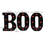 ieftine Lumini decorative-Lumini de Halloween cu litere, lumini luminoase în formă de boo, decor, lumini, ornamente pentru birou, fantomă, festival, atmosferă interioară, aspect