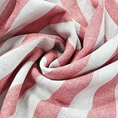 economico Casual da lavoro-Per uomo Camicia Camicia di lino Camicia Estiva Camicia da Spiaggia Camicia in cotone e lino Camicie a righe A righe Vacanza Casuale Giallo Rosa Blu Verde Manica Lunga Collo ripiegato Estate Primavera