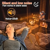 halpa Lamput ja varjostimet-4-lapainen puuliesituuletin, lämpökäyttöinen takkatuuletin tehokkaaseen lämpimän ilman kiertoon, hiljainen toiminta, liesitarvikkeet puu-/puuliesiin, kestävä muotoilu