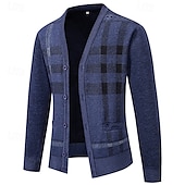 preiswerte Herren Strickjacke-Herren Pullover Kleid Pullover Strickjacke Reißverschluss-Pullover Strickpullover Gerippt Stricken Normale Oberteile Gestrickt Gerippt Einfach Rollkragen Mode Schals Lässig Alltagskleidung Bekleidung