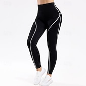 olcso Jóga leggings és harisnyanadrág-Női Testhezzálló nadrágok Tajice za trčanje Jóga leggings Hasformáló Magas derék Tornaterem Edzés Sportos Alsók Tömör szín Fekete Ősz Sport Sportruházat