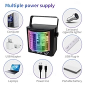 voordelige Halloween Laserlichten-feestverlichting dj disco verlichting led podiumverlichting mini vlinderlamp met geluid geactiveerd en afstandsbediening dj verlichting voor feesten verjaardag bruiloft club ktv karaoke bar podium