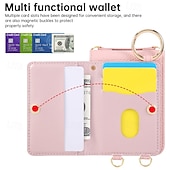 baratos Capa Samsung-telefone Capinha Para Samsung Galaxy Z Flip 7 Z Virar 6 Z Flip 5 Z Flip 4 Capa traseira com cordão Pata de Apoio Slot para cartão Retro TPU Couro PU