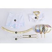  Inspirado em ídolos coreanos Estrela pop Ocasiões Especiais Fantasias Originais Ídolo Virtual for Mulheres Adulto Dia Das Bruxas Carnaval Espetáculo Comic Con Anime Expo