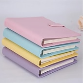 preiswerte Notizbücher &amp; Planer-A6/a5 pu leder diy binder notebook abdeckung tagebuch agenda planer papier abdeckung schule schreibwaren