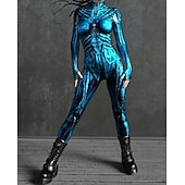 abordables Disfraces de Mujeres-Disfraz de carnaval Traje de Cuerpo Completo Trajes Zentai estampados Traje de cosplay Body Estampado Disfraz Sexy Víspera de Todos los Santos Hombre Mujer Chico Traje para Fiesta Rendimiento
