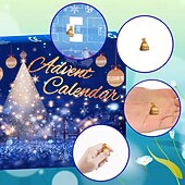 cheap Advent Calendar-Christmas Advent Calendar Bracelets 2025 for Girls, 24 Days DIY Jewelry Making Kit with 22 Charm Beads and 2 Adjustable Bracelets, Xmas Countdown Gift for Kids Teens Women