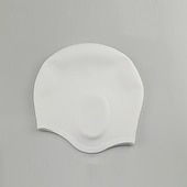 رخيصةأون قبعات السباحة-قبعة سباحة من السيليكون إلى بالغين سيليكون غرفة إضافية ملائمة مريح مقاوم للكلور ومضاد للحساسية سباحة تزلج على الماء