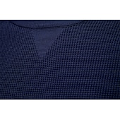 billige Herre Elite Genser og Cardigans-Herre Pullover genser Vaffelstruktur Strikke Crewneck عادي Crew-hals Årgang Kul Skole Feriereise Klær Raglan Ermer Vår Høst Mørk Marineblå Kakifarget S M L