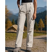 お買い得  ボトムス-女性用 カーゴパンツ ハイキング パンツ 春 秋 アウトドア レギュラー 防水 防風 パンツ ポケット ブラック ピンク スパンデックス キャンピング＆ハイキング ゴルフ ランニング S M L XL XXL