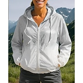 preiswerte Wasserdichte Jacken-Damen Windjacke Softshelljacke Wanderjacke Außen Wasserdicht Winddicht Wanderoutfits Wanderbekleidung Frühling Herbst Oberteil Camping / Wandern / Höhlenforschung Laufen Farbverlauf Rosa Blau Leicht