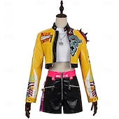 preiswerte Damenkostüme-Kpop-inspiriert Von koreanischen Idolen inspiriert Idol Popstar Kostüm Festkleidung Virtuelles Idol for Damen Erwachsene Halloween Karneval Leistung Comic-Konzert Anime Expo