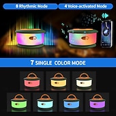 お買い得  キャンプ用ライトとランタン-キャンプ用ストリングライト、2 in 1充電式テントライトストリング、19種類の照明モード、クイックストレージ、寝室や庭の装飾に最適なポータブルLEDランプ、クリスマスキャンプの必需品