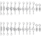 Недорогие искусство, ремесла и шитье-24 шт. магнитных застежек и замков для ожерелий 6 стилей, круглые, цилиндрические, трубчатые, магнитные застежки для ювелирных изделий, удлинители для магнитных застежек для браслетов и ювелирных