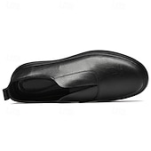 abordables Chaussures Décontractées Slip-On-Chaussures blanches à enfiler en cuir pour hommes - minimalistes et confortables, adaptées aux professionnels occupés au bureau et dans des environnements décontractés