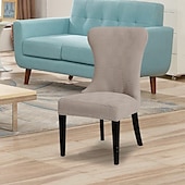 baratos Cobertura de Sofa-Capa de cadeira curva com grade 5x5 - capa elástica para cadeiras semicirculares ou arqueadas, estilosa &amp;capa protetora para móveis para uso em sala de estar