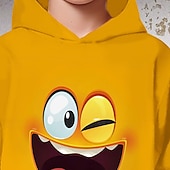 abordables Vision 3D et Géométrie du Garçon-Garçons 3D Graphique Dessin animé Sweat à Capuche manche longue Printemps Automne Mode Streetwear Enfants 4-12 ans À capuche Extérieur Occasionnel Quotidien Coupe régulière