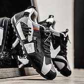 お買い得  カジュアルなレースアップシューズ-メンズのグリーンとイエローのメッシュスニーカー - ウォーキング、旅行、ストリートスタイルに最適なカラーブロックの通気性のあるカジュアルスポーツシューズ