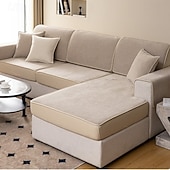 ieftine Cuvertură Canapea-husă de canapea tip chenille cu acoperire completă - husă universală elastică, stil nordic modern, protector de mobilier pentru toate anotimpurile