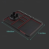 cheap Vehicle Service-Anti-Skid Car Dashboard Sticky Pad, Multifunctional Silicone Phone Holder Mat with Temporary Parking Number Plate, GPS Mount and Storage Organizer for Car Console