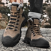 economico Stivali invernali e neve-stivali tattici invernali da uomo con fodera in pelliccia: caldi stivali da trekking militari impermeabili per la sopravvivenza all'aperto, il campeggio e il freddo