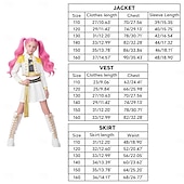 tanie Stroje dla dziewcząt-Zainspirowany koreańskim idolem Gwiazda popu Kostium Fantazyjne przebranie Wirtualny idol Kostiumy z filmów for Dla dziewczynek Dzieci Halloween Karnawał Spektakl Comic Con Anime Expo