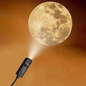 voordelige star galaxy projector lichten-maan aarde astronaut lamp projector nachtlampje 360 maan projectielamp usb ster nachtlampje oplaadverlichting met 3 standen romantische sfeerlamp voor selfie achtergrond slaapkamerinrichting