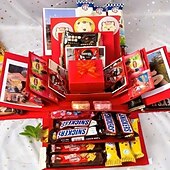 ieftine Ambalaj cadou-Set cutie cadou surpriză de Crăciun cu capace, kit de ambalare cadou cu mai multe compartimente DIY pentru zile de naștere, Ziua Îndrăgostiților, Crăciun, cereri în căsătorie și ocazii speciale,