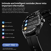 cheap Smartwatch-LOKMAT COMET PRO Smart Watch 1.32 inch Smartwatch Fitness Running Watch Bluetooth Pedometer Call Reminder Activity Tracker Compatible with Android iOS Women Men Long Standby Hands-Free Calls Media
