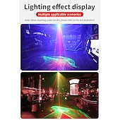 economico luci del proiettore della galassia stella-Luci da palco per feste in discoteca dj - effetto luce laser nordico rgb led illuminazione stroboscopica attivata dal suono con telecomando per interni compleanno halloween karaoke club ktv