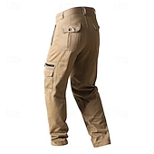  Herren Cargo-Hosen Hose Knöpfe Mehrere Taschen Einfach tragbar Outdoor Täglich Campen und Wandern Mode Klassisch Schwarz Gelb