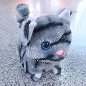 Недорогие Мягкие и плюшевые игрушки-Мягкие и плюшевые игрушки Кошка Очаровательный Мягкость Плюш Творческие игры, чулок, отличные подарки на день рождения, товары для вечеринок Мальчики и девочки Детские Взрослые