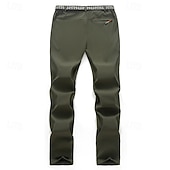 cheap Bottoms-Men's Hiking Pants Trousers Patchwork Summer Spring Autumn / Fall Outdoor Tailored Fit Waterproof Windproof Zipper Pocket Comfortable Bottoms Full Length Elastic Waist Zipper Pocket Dark Grey Black