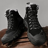 economico Stivali invernali e neve-stivali tattici invernali da uomo con fodera in pelliccia: caldi stivali da trekking militari impermeabili per la sopravvivenza all'aperto, il campeggio e il freddo